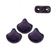 Abalorios Matubo Ginko 7.5x7.5mm Metallic suede dark purple